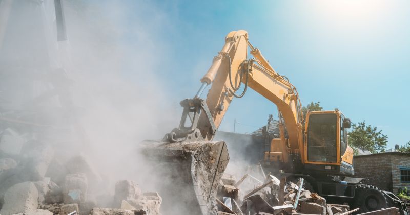 Demolition Equipment in Use